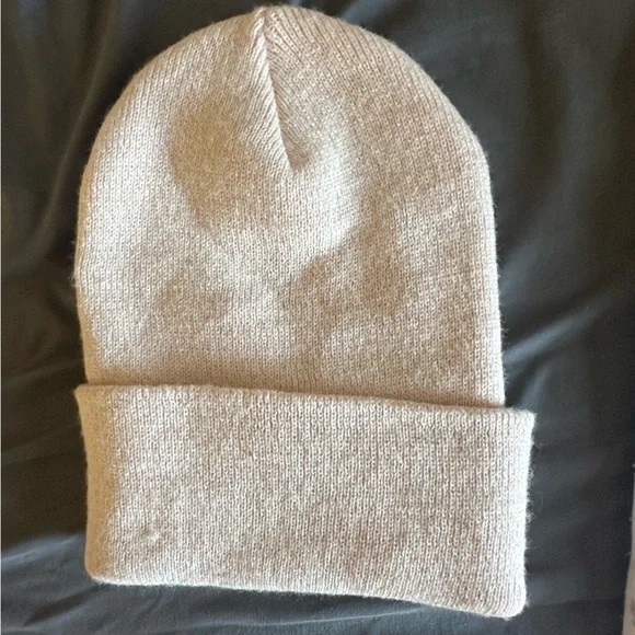 Carhartt Cream Knit Beanie Hat - Picture 2 of 2